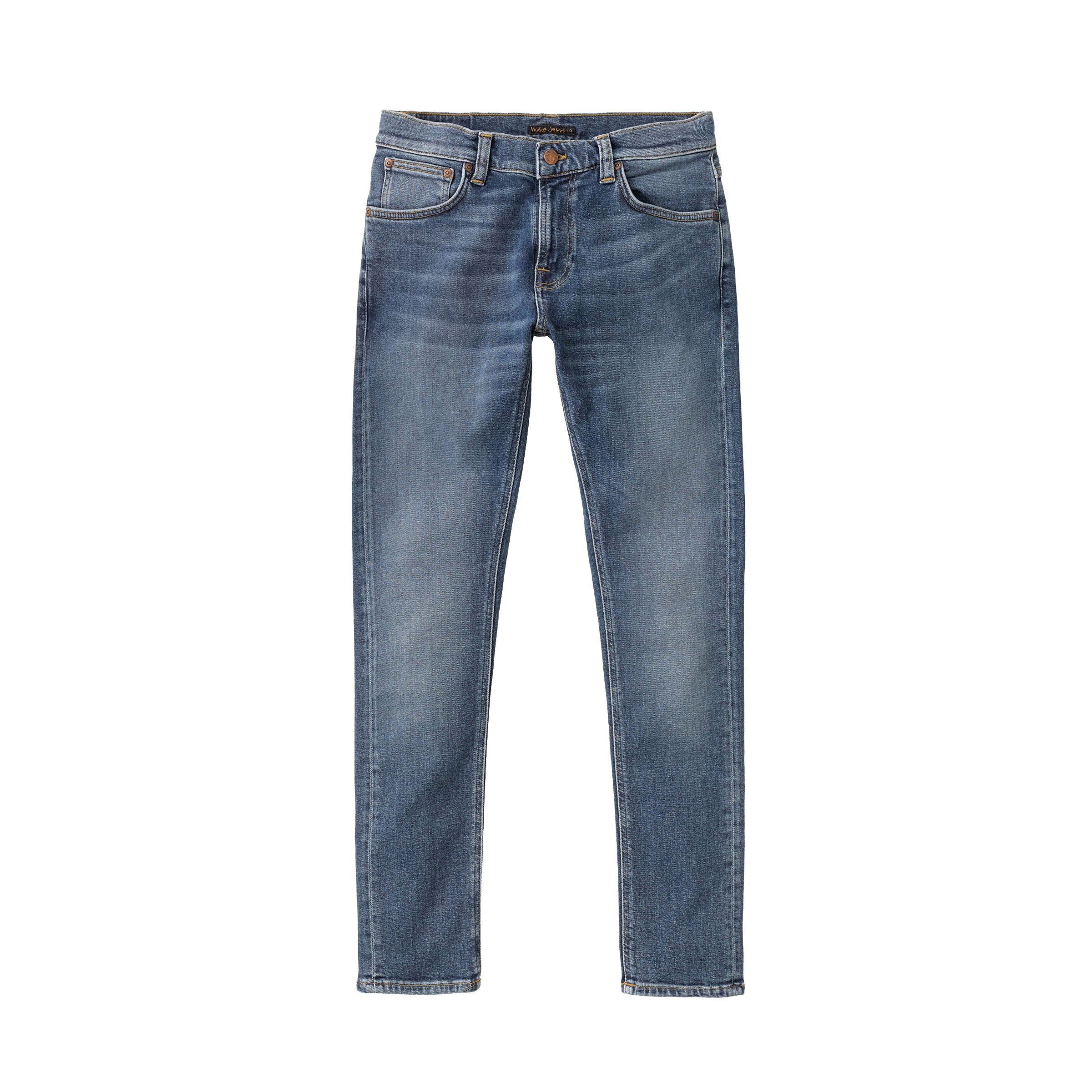 Nudie Tight Terry Inbetween Blue Wash Jean sold by Roulette