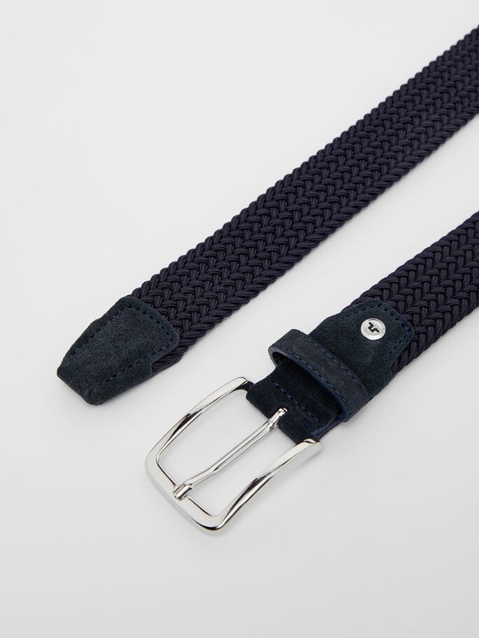 J Lindeberg Ben Braided Elastic Belt Navy sold by Roulette product image thumbnail 2