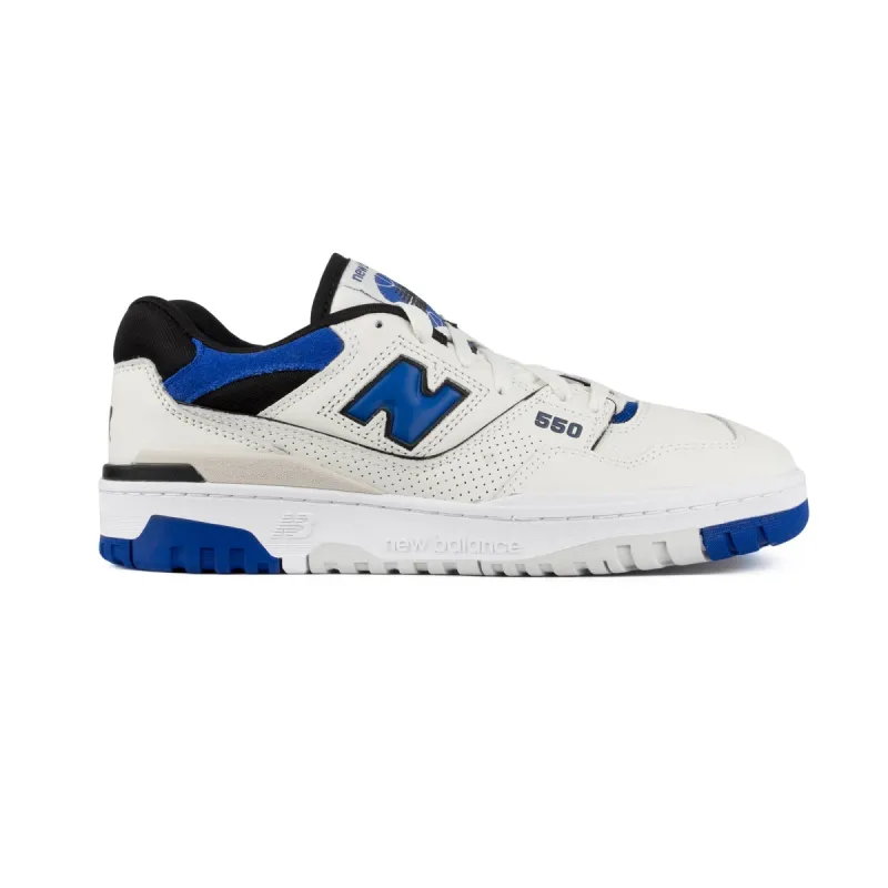New Balance 550 Sneaker Off White/Royal Blue sold by Roulette