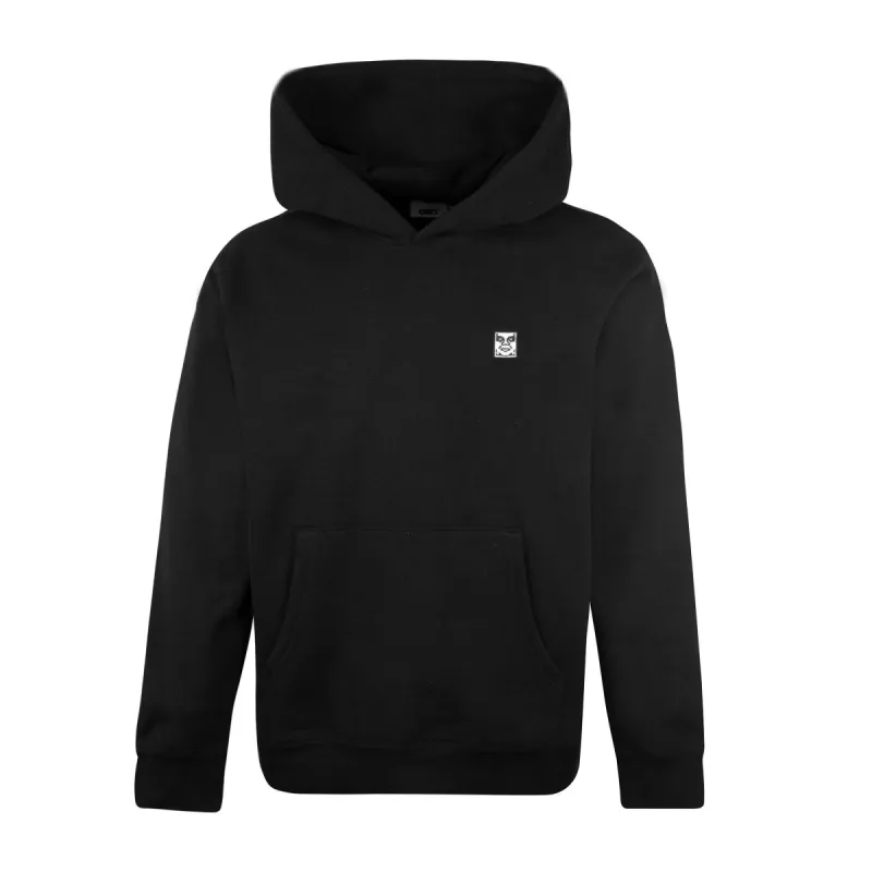 Obey Icon Patch Extra Heavy Hood Black sold by Roulette