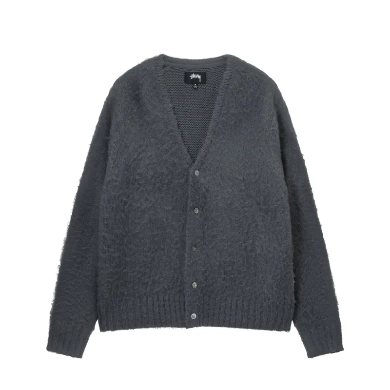 Stussy Brushed Cardigan Charcoal sold by Roulette