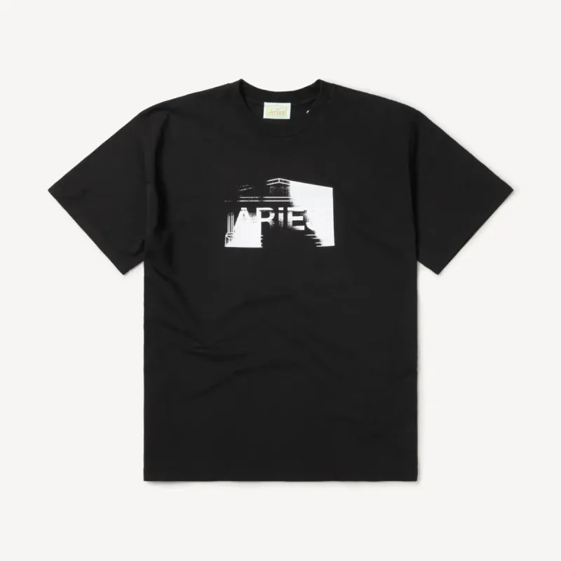Aries Scan Temple Tee Black sold by Roulette
