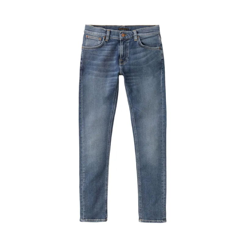 Nudie Tight Terry Inbetween Blue Wash Jean sold by Roulette