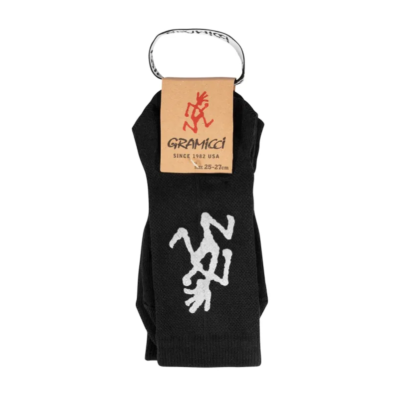 Gramicci Logo Print Sock Black sold by Roulette