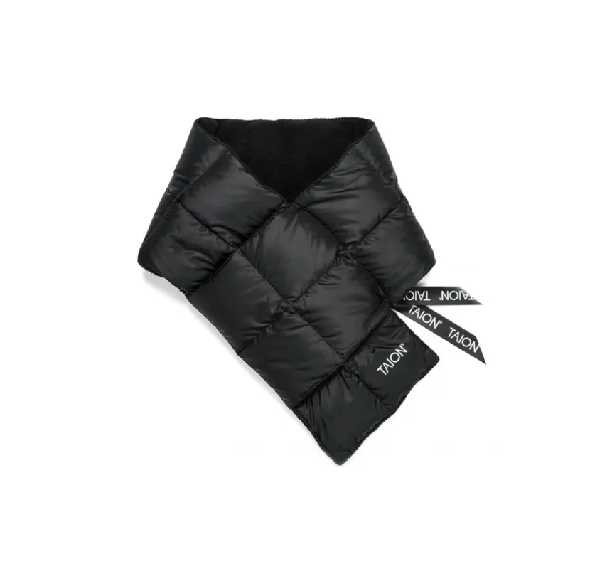 Taion Basic Down Scarf Black sold by Roulette