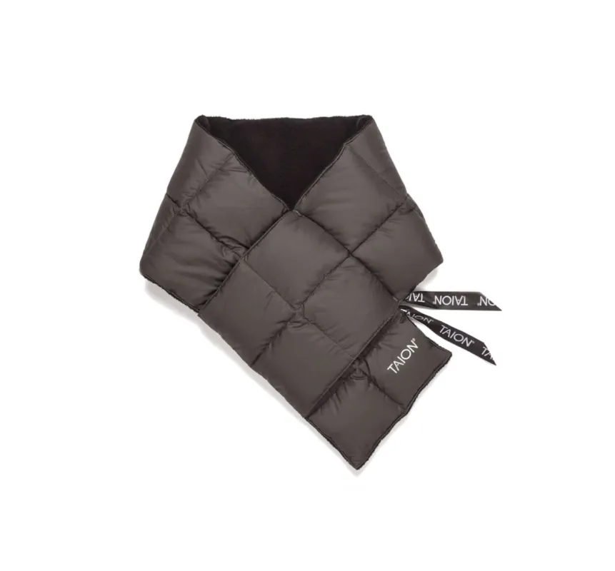Taion Basic Down Scarf Charcoal sold by Roulette