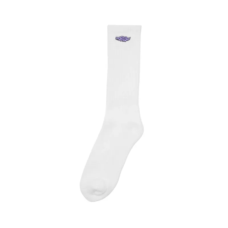 Obey Crawl Sock White sold by Roulette