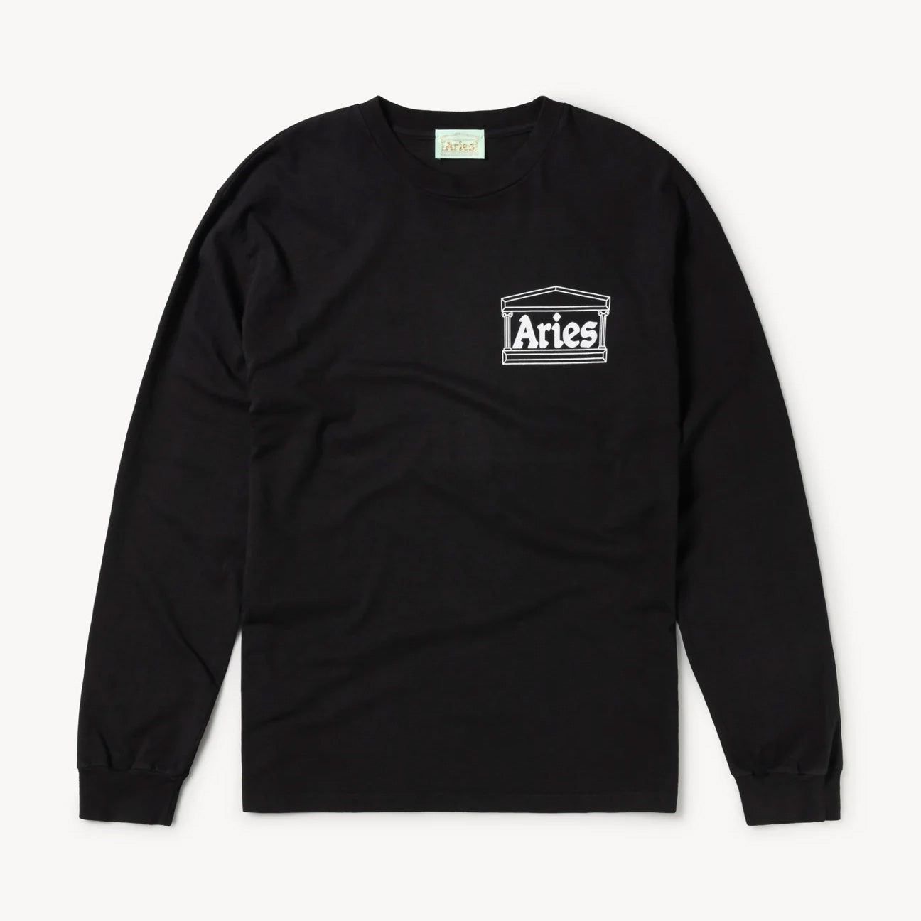 Aries Temple LS Tee Black sold by Roulette