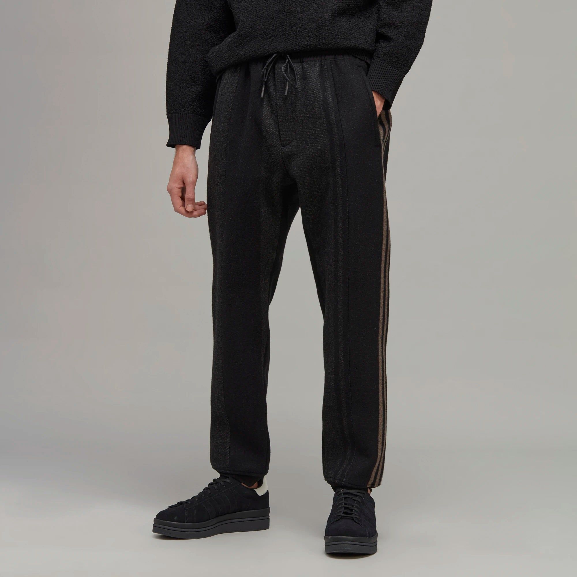adidas Y-3 Eng 3 Stripes Straight Leg Wool Pant Black sold by Roulette product image thumbnail 5