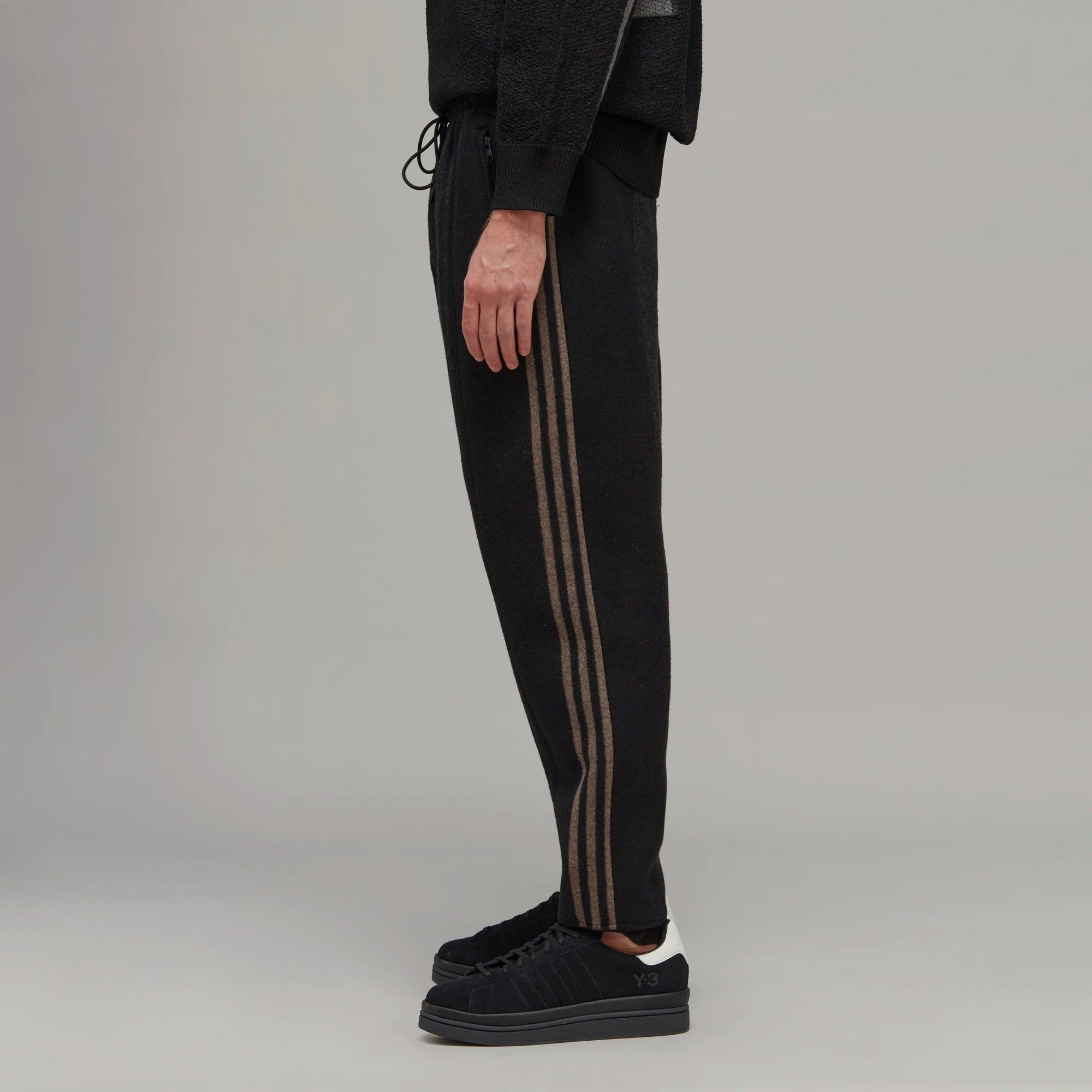 adidas Y-3 Eng 3 Stripes Straight Leg Wool Pant Black sold by Roulette product image thumbnail 4