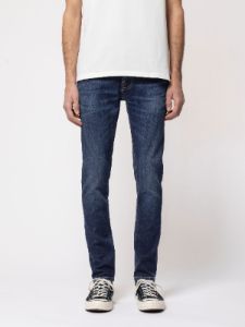 Nudie Tight Terry Dark Steel Jean Washed Blue sold by Roulette
