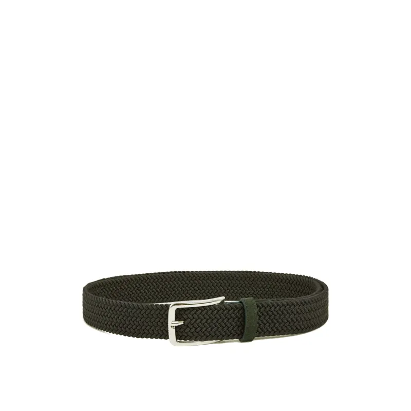 J Lindeberg Ben Braided Belt Olive sold by Roulette