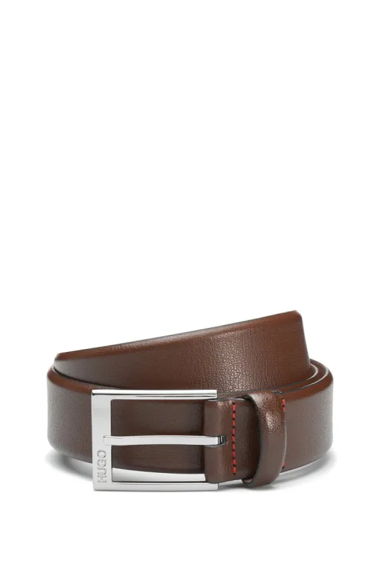 Hugo Gellot Leather Dress Belt Brown sold by Roulette