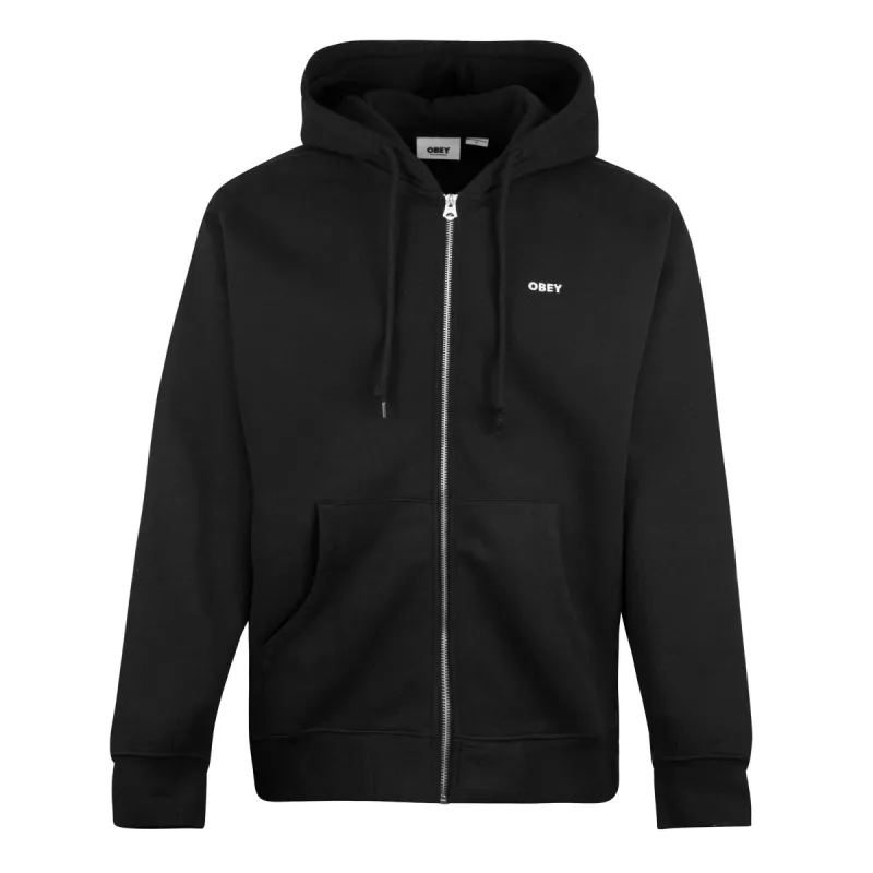 Obey Est. Works Bold Zip Hood Black sold by Roulette