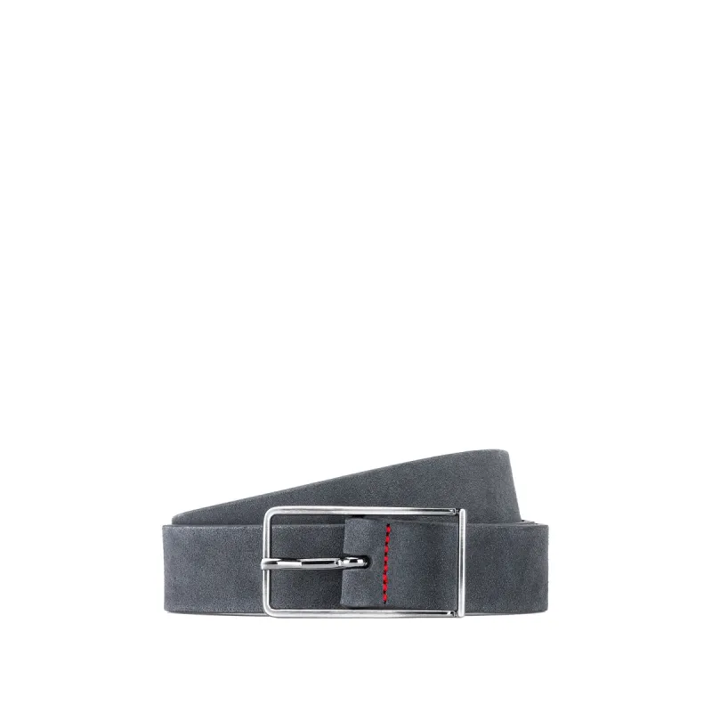 Hugo Gios Suede Belt Grey sold by Roulette