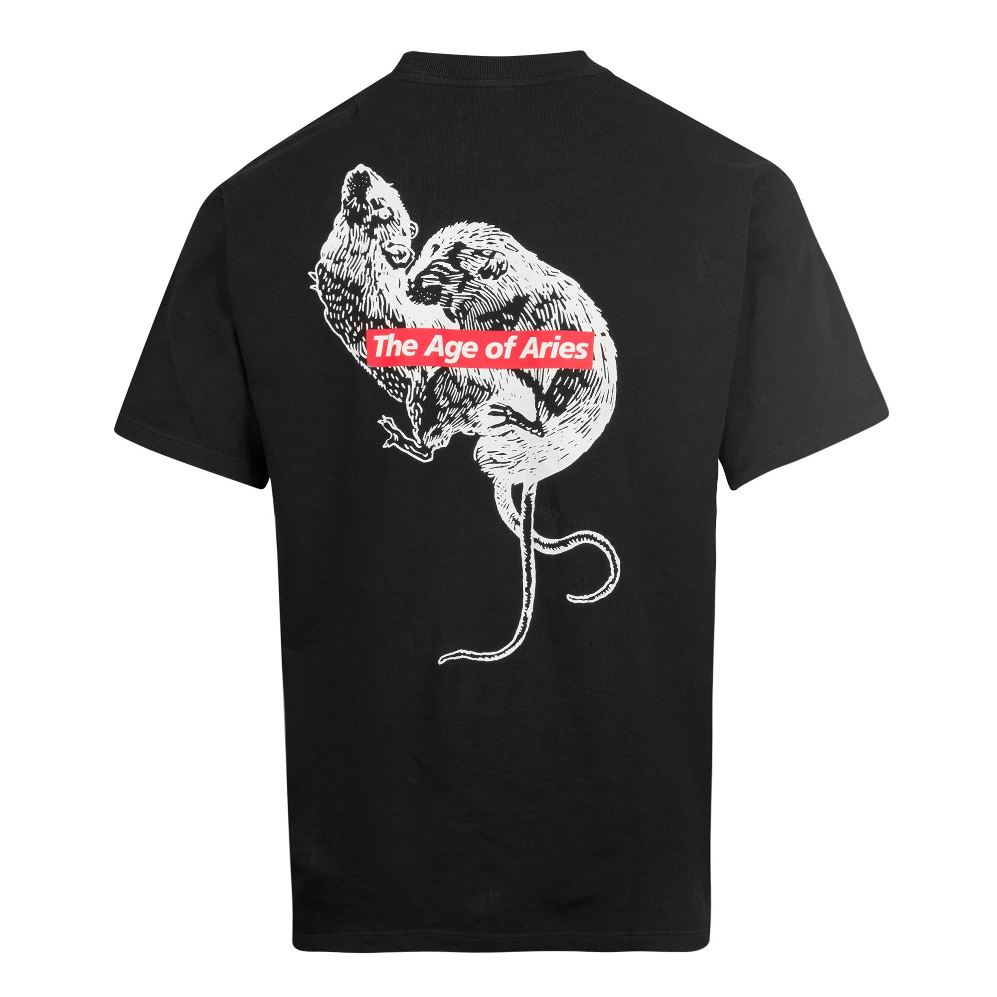 Aries Love Rat T-Shirt Black sold by Roulette product image thumbnail 2