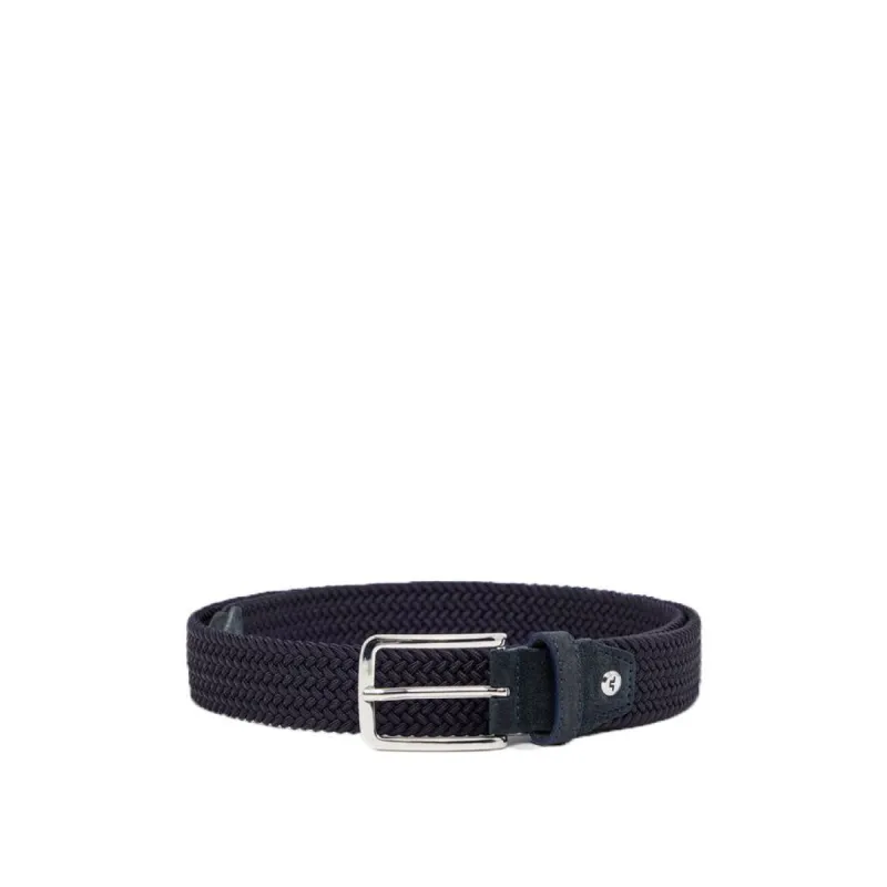 J Lindeberg Ben Braided Elastic Belt Navy sold by Roulette