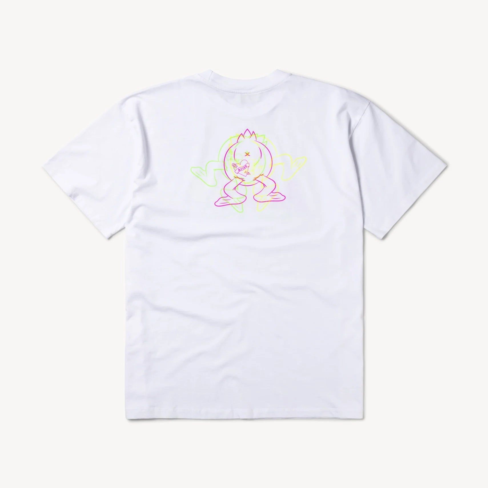 Aries Trippy Aye Duck Tee White sold by Roulette product image thumbnail 2