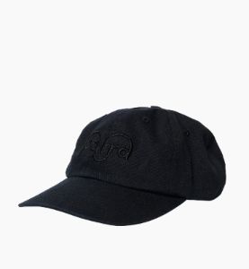 By Parra Weird Logo 6 Panel Cap Black sold by Roulette