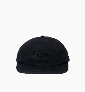 By Parra Weird Logo 6 Panel Cap Black sold by Roulette