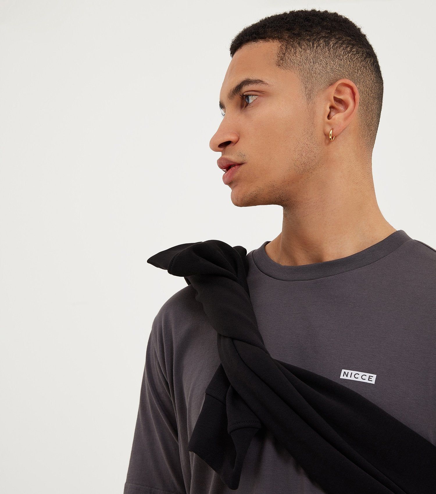 Nicce Nevas T-Shirt Charcoal sold by Roulette product image thumbnail 2