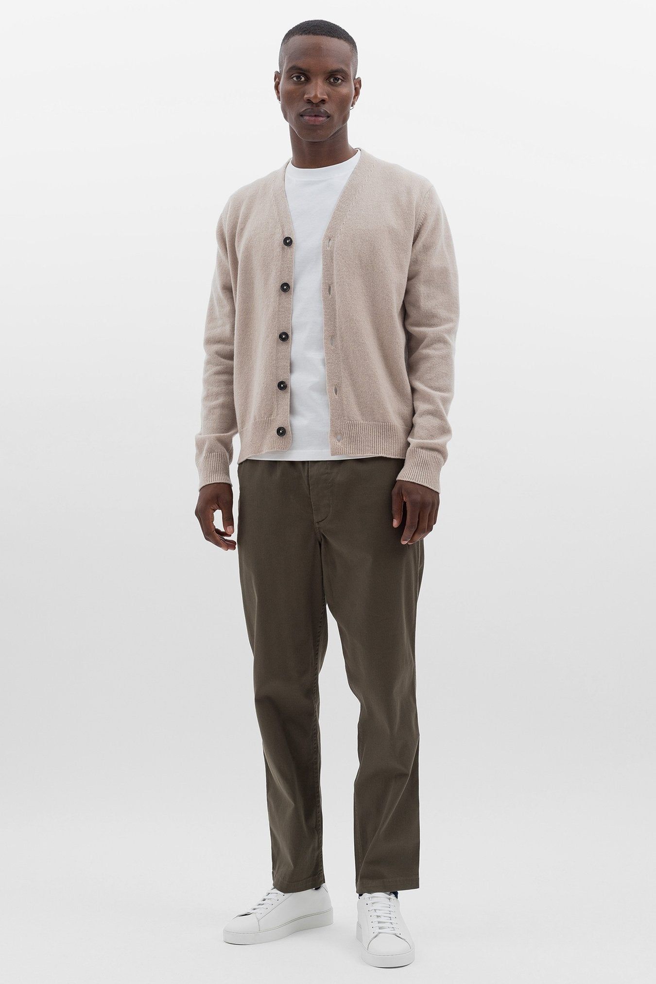 Norse Projects Adam Lambswool Cardigan Light Sand sold by Roulette product image thumbnail 4