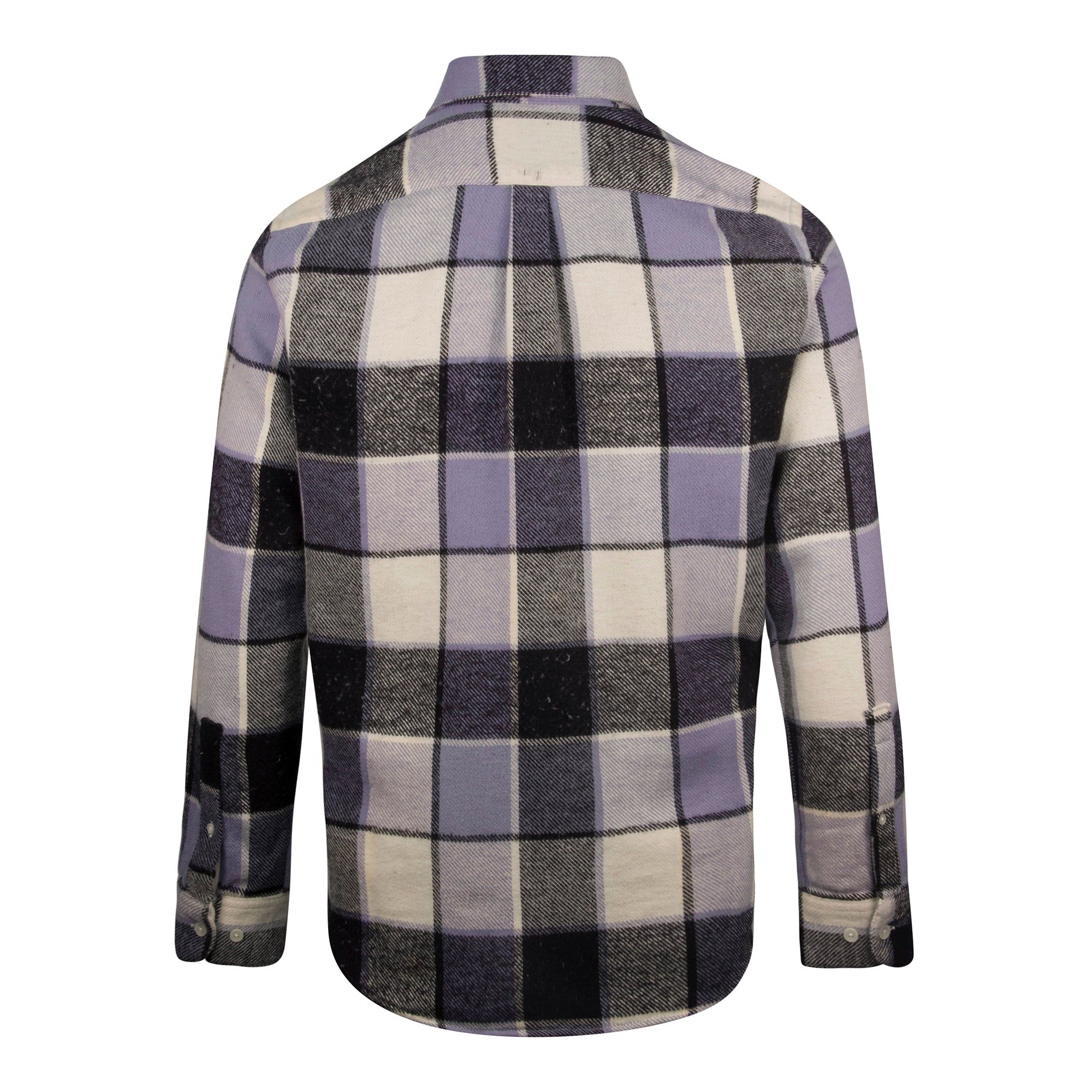 Portuguese Flannel Pastel Check Overshirt Blue sold by Roulette product image thumbnail 2