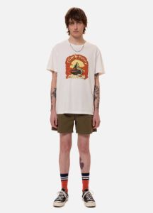 Nudie Jeans Luke Worker Short Green sold by Roulette