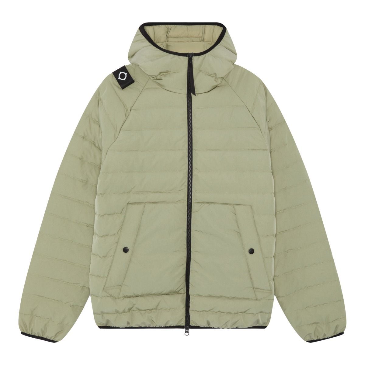 MA.Strum Hooded Down Jacket Olive sold by Roulette