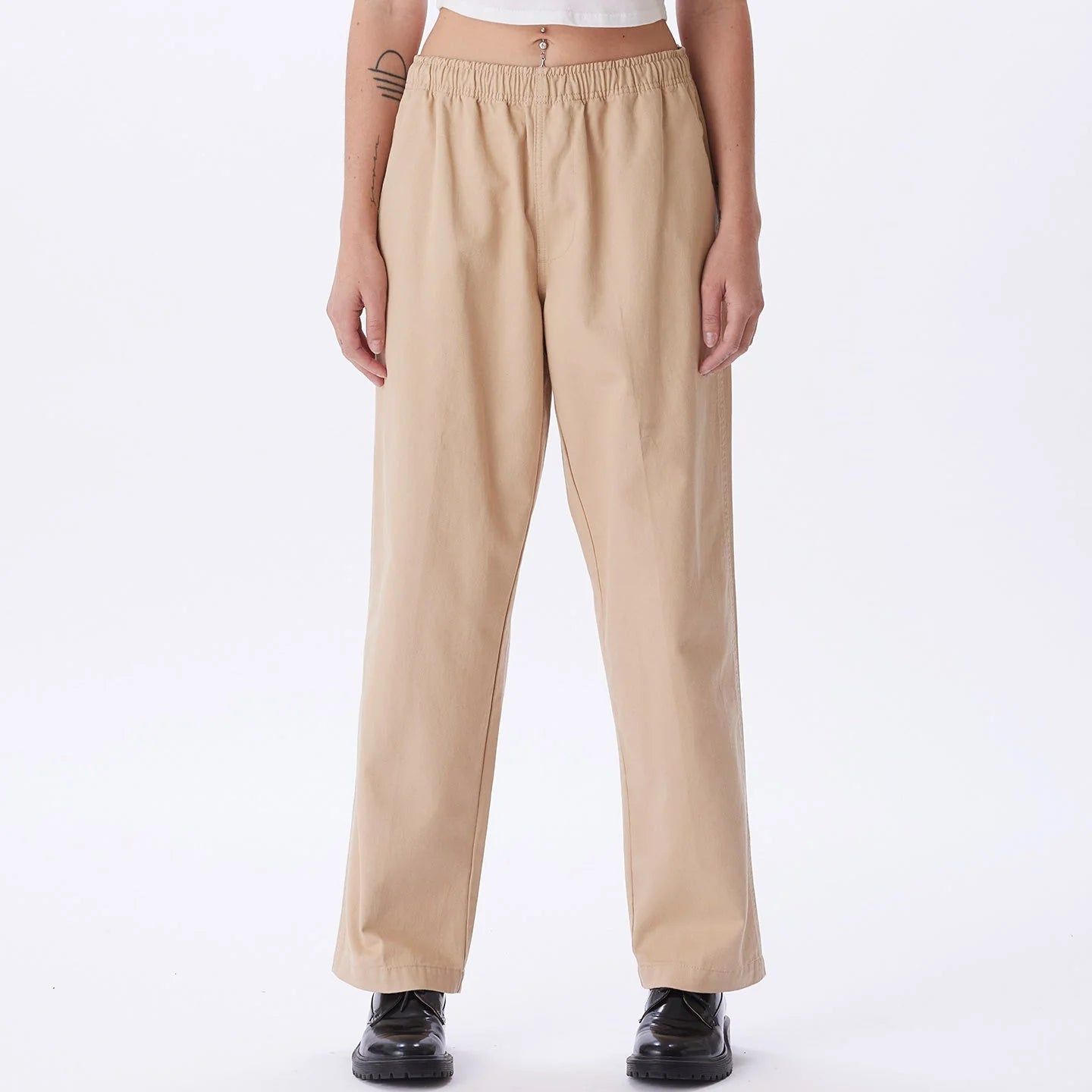 Obey Easy Twill Pant Off White sold by Roulette