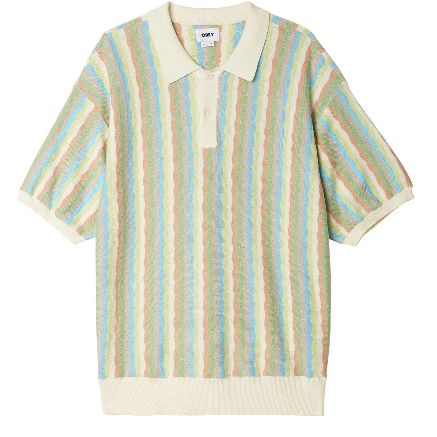 Obey Surface Polo Sweater Unbleached sold by Roulette