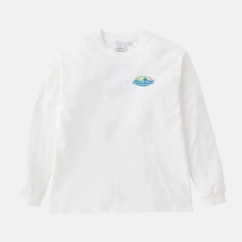 Gramicci Summit Long Sleeve Tee White sold by Roulette