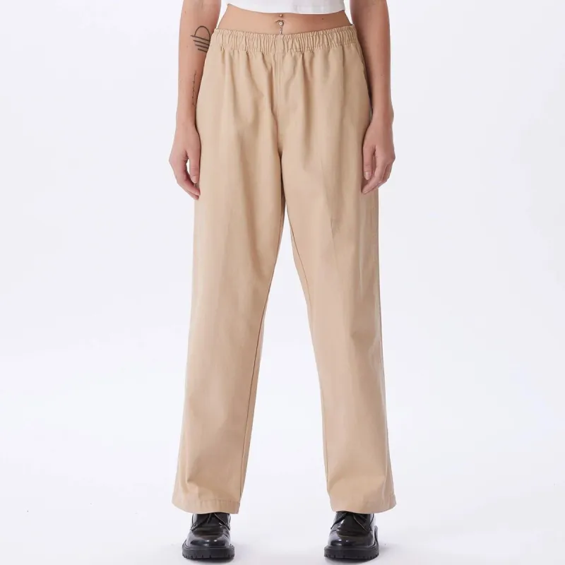 Obey Easy Twill Pant Off White sold by Roulette
