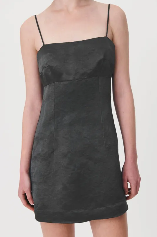 Gwen Silk Linen Mini Dress sold by Rowie the Label