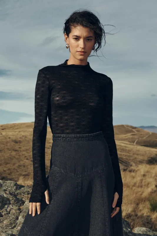 Galo Flower Lace Top sold by Rowie the Label