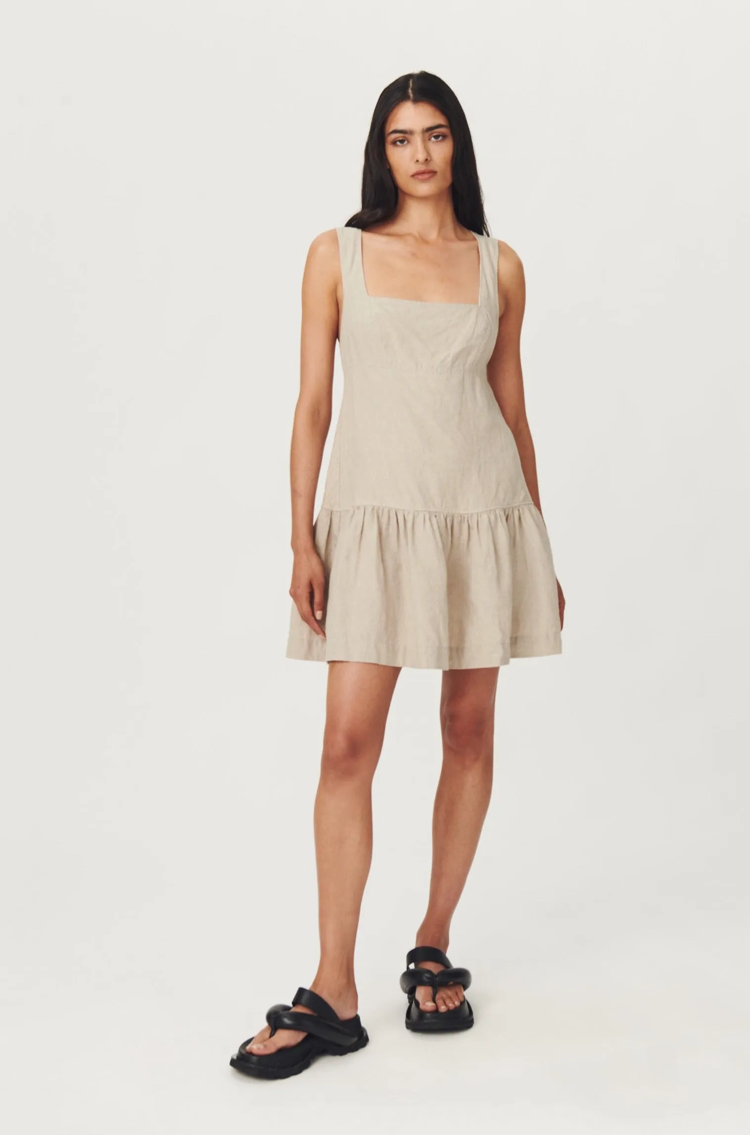 Leonie Linen Mini Dress sold by Rowie the Label product image thumbnail 2