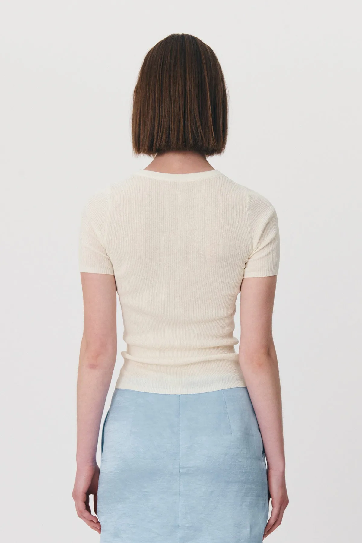 Rib Knit Tee sold by Rowie the Label product image thumbnail 4