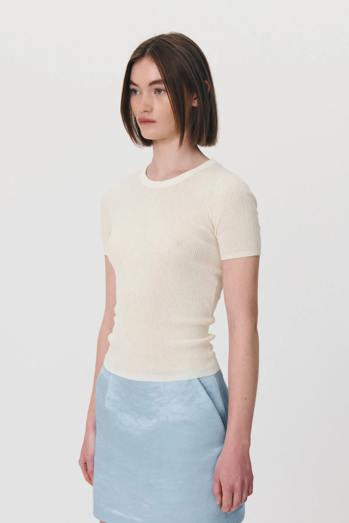 Rib Knit Tee sold by Rowie the Label product image thumbnail 3