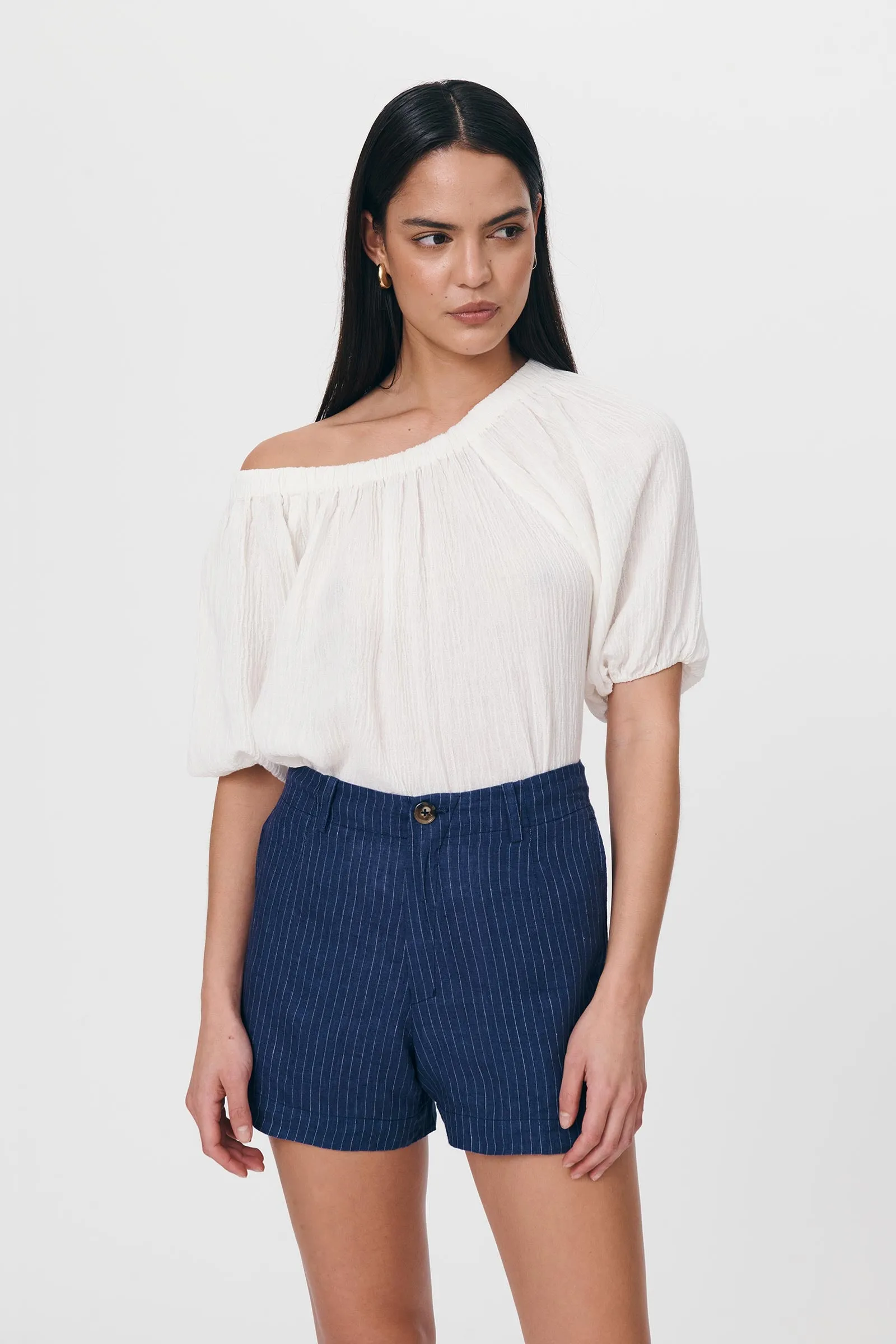 Sky Linen Shorts sold by Rowie the Label product image thumbnail 3