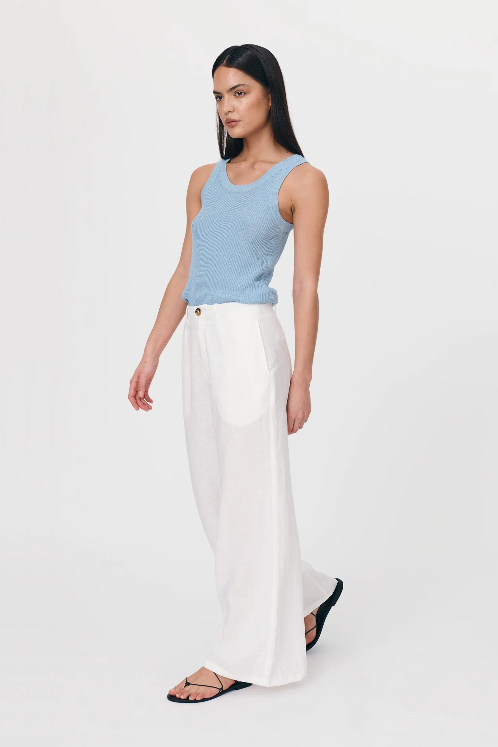 Carlotta Linen Wide Pants sold by Rowie the Label product image thumbnail 3