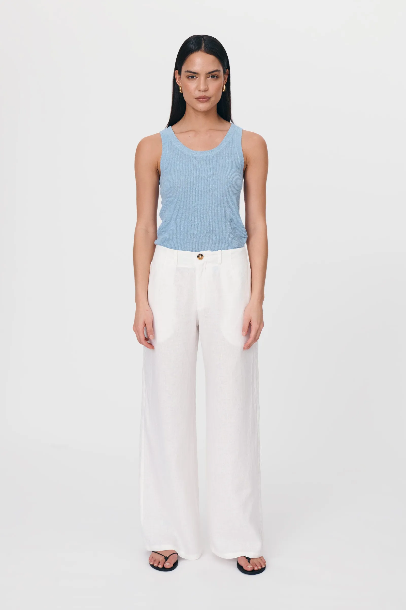 Carlotta Linen Wide Pants sold by Rowie the Label