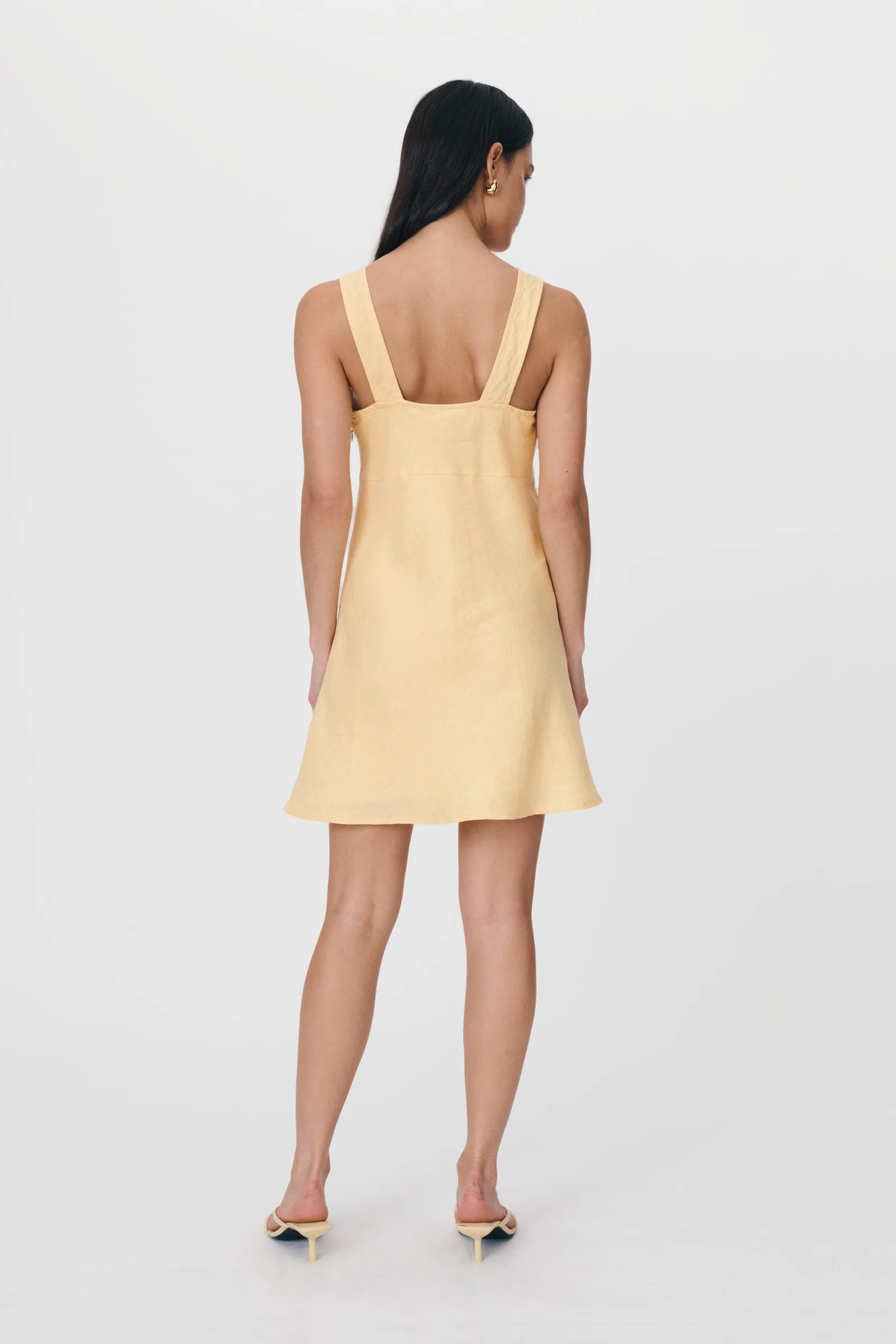 Regina Linen Mini Dress sold by Rowie the Label product image thumbnail 5