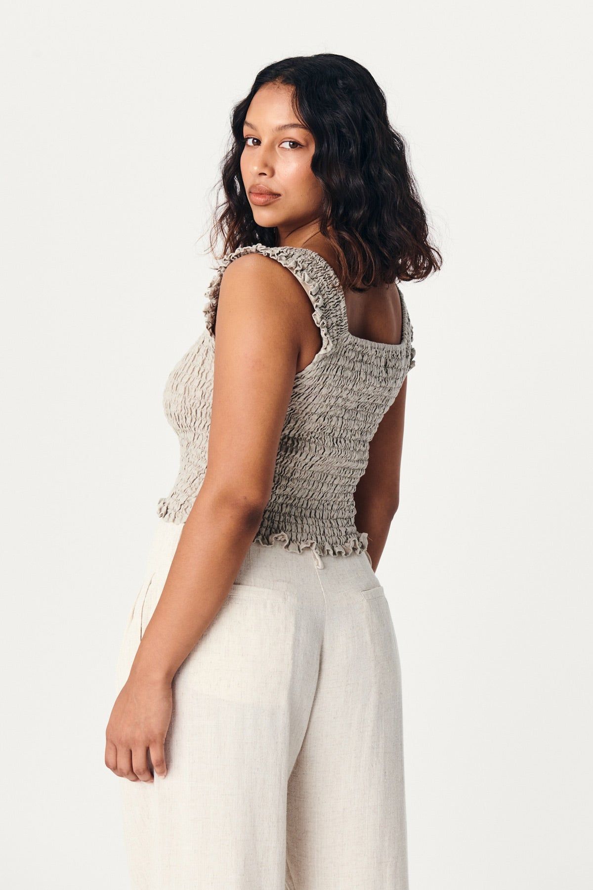 Arlen Linen Top sold by Rowie the Label product image thumbnail 3