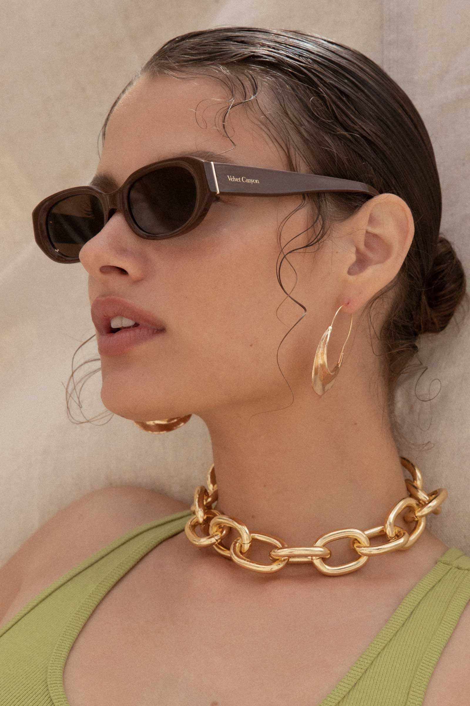 Mannequin Sunglasses Cacao sold by Rowie the Label product image thumbnail 3