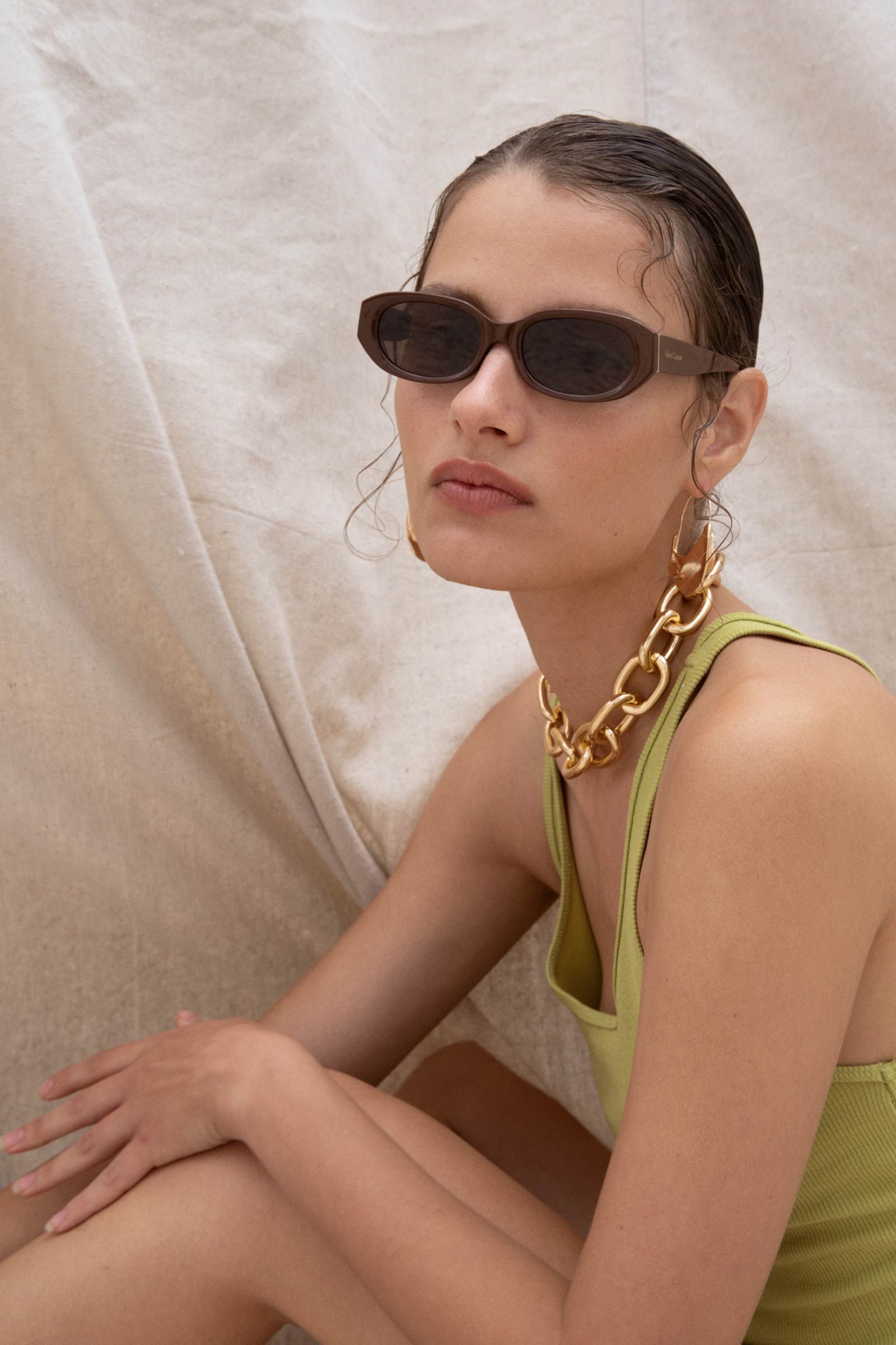 Mannequin Sunglasses Cacao sold by Rowie the Label product image thumbnail 4