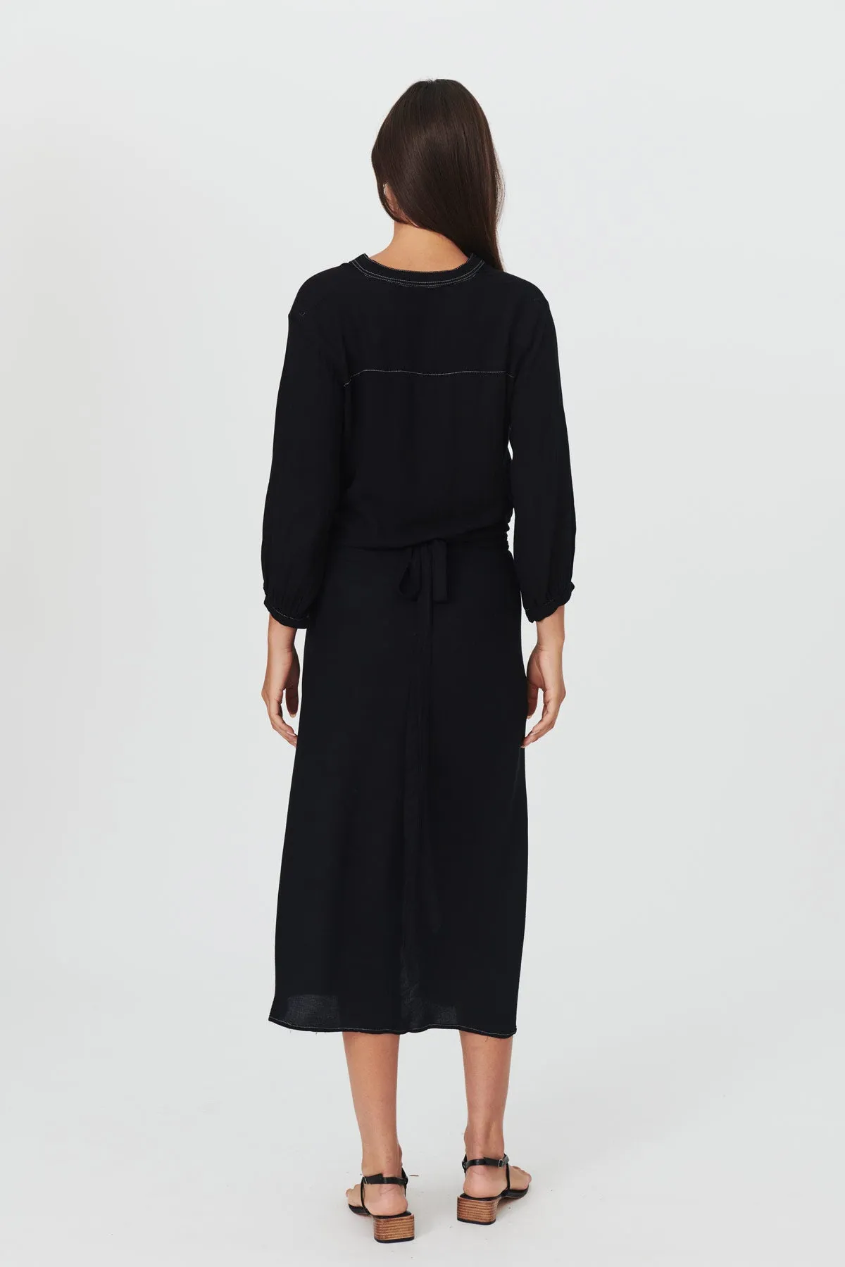 Davina Wrap Midi Skirt sold by Rowie the Label product image thumbnail 4