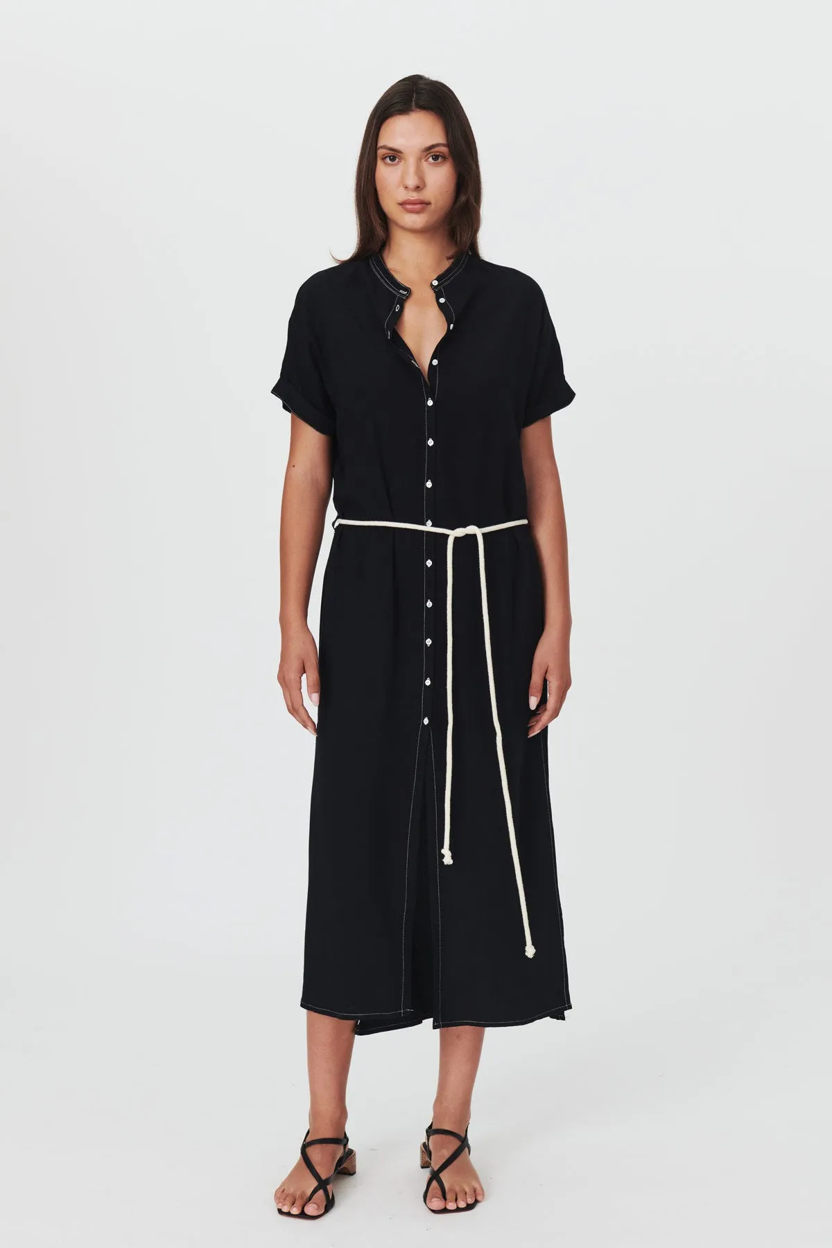 Aska Midi Shirt Dress sold by Rowie the Label