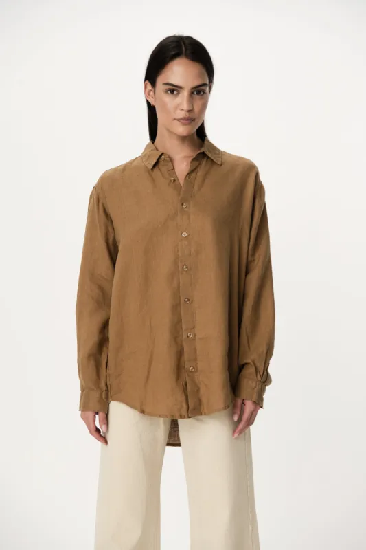 Kaine Linen Long Sleeve Shirt sold by Rowie the Label