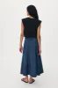 Jeanette Denim Midi Skirt sold by Rowie the Label