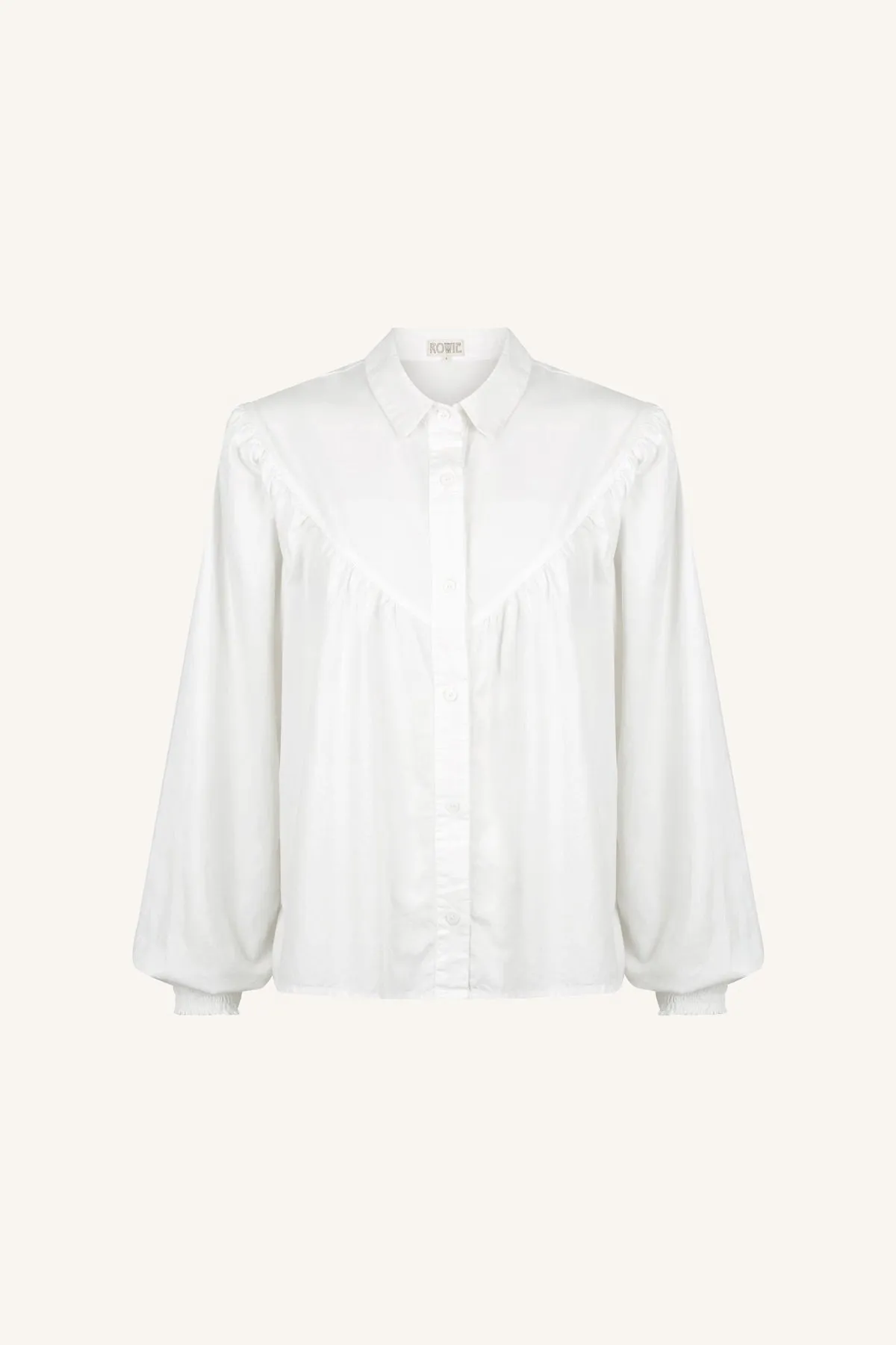 Elliot Organic Blouse Bone sold by Rowie the Label product image thumbnail 5